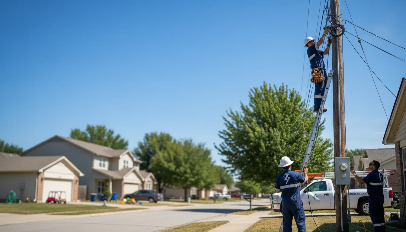 Residential electrician providing installation services in Farnam, NE